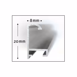 Schipper 605270766 wall frame 1200 x 400 mm Rectangle Silver Aluminium
