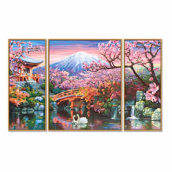 Schipper Cherry blooming in Japan, 0 pages, Paints included, Boy/Girl, Color by numbers kit