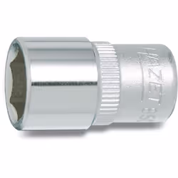 HAZET 850-12 25 mm 6-Point Hexagon Traction Profile Socket - Chrome-Plated/Polished