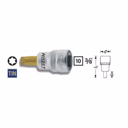 HAZET 8802-T20, 1 pc(s), 76.2 / 8 mm (3 / 8"), Steel, 43.5 mm, 39 g