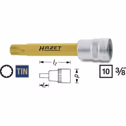 HAZET 8808LG-8, 1 pc(s), 76.2 / 8 mm (3 / 8"), Steel, 88 mm, 62 g