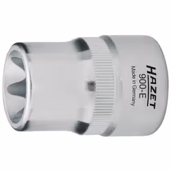 Socket; HAZET; TORX®; E14 Chrome Vanadium Steel Knurled; 54927, ASE46840000000