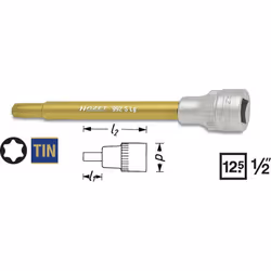 HAZET 992SLG-T45, 1 pc(s), 25.4 / 2 mm (1 / 2"), Steel, 138 mm, 84 g