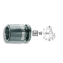 HAZET 900SZ-21 Socket DIN 3129, ISO 2725-2 Chrome Vanadium Steel, Nickel-Chrome-Molybdenum