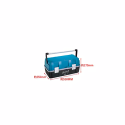 HAZET 190L-3 270 x 550 x 250 mm Plastic Tool Box - Multi-Colour