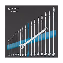 HAZET 163-98/17, Stainless steel, 17 pc(s)