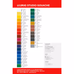 Lukas Designer's Gouache - Professional Opaque Watercolor Paints - 20 ml