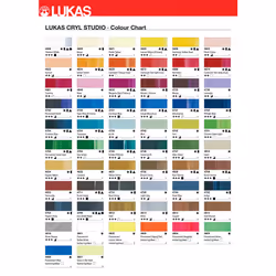 Lukas CRYL Studio Artist Acrylic Paint  Permanent Green Light  125 ml Tube - High Pigment Acrylic Paints for Canvas Painting  Large Scale Works - Medi