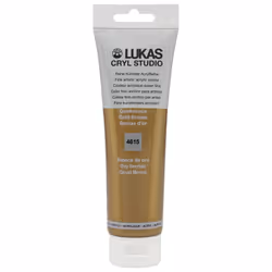 Lukas CRYL Studio Artist Acrylic Paint  Metallic Gold Bronze  125 ml Tube - High Pigment Acrylic Paints for Canvas Painting   ...