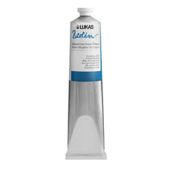 Lukas Water mixable Premium Oil Paint. 200 ml Cobalt Blue Image.