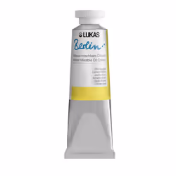 Lukas Berlin Oil 37 ml - Water Mixable Oil Paint in Premium Quality - Lemon Yellow