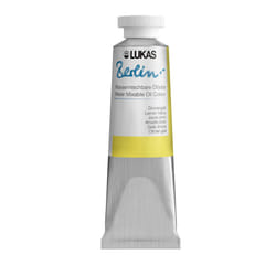 Lukas Berlin Oil 37 ml - Water Mixable Oil Paint in Premium Quality - Lemon Yellow