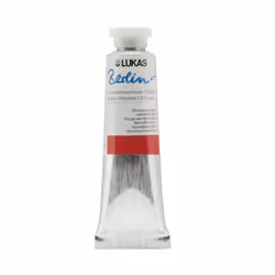 Lukas Berlin Pro Artists Water Mixable Oil Paint 37 ml Tube Vermilion Hue  Water Soluble Oil Paints  Smooth Consistency with  ...