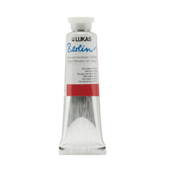 Lukas Berlin Pro Artists Water Mixable Oil Paint 37 ml Tube Vermilion Hue  Water Soluble Oil Paints  Smooth Consistency with Beeswax  Lightfast Pigmen