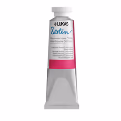 Lukas Berlin Oil 37 ml - Water Mixable Oil Paint in Premium Quality - Shade Crapplack Pink (Quinacridone)