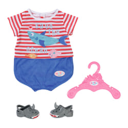 BABY born Bath Pyjamas wShoes blue 43cm Doll pajama