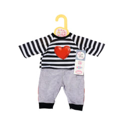 Dolly Moda Striped Joggingsuit 43cm Doll clothes set