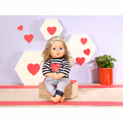 Dolly Moda Striped Joggingsuit 43cm Doll clothes set