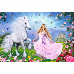 Schmidt Spiele Prinzessin der Einhörner Jigsaw puzzle 100 pc(s) Fairy - Additional view 2
