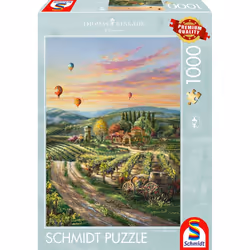 Schmidt Spiele Thomas Kinkade Studios: Peaceful Valley Vineyard, 1000 pc(s), Landscape, 12 yr(s)