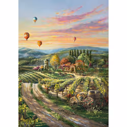 Schmidt Spiele Thomas Kinkade Studios: Peaceful Valley Vineyard Jigsaw puzzle 1000 pc(s) Landscape