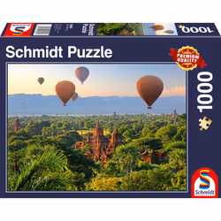 Schmidt Spiele Hot air balloons, Mandalay, Myanmar, 1000 pc(s), Landscape, 12 yr(s)