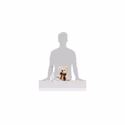 40cm Bobby Dangling Teddy Bear (Cream), 013478