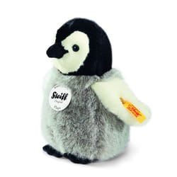 Steiff USA Flaps Black  White & Gray Penguin Plush  6.3  x 6.7  x 3.5
