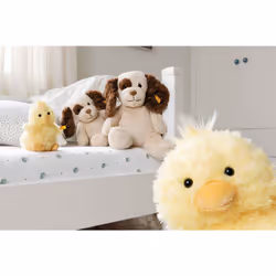 073892 Soft Cuddly Friends Pipsy chick, Yellow,Orange, 14 cm