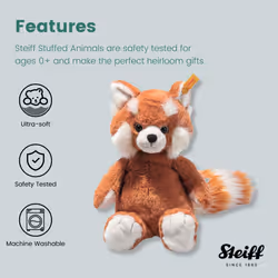 Steiff Soft Cuddly Friends Benji Red Panda  11"" Plush Toy