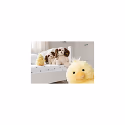 083594 Soft Cuddly Friends Peppi whelp, cream, 28 cm