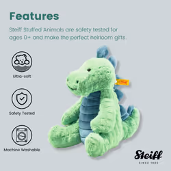 087813 Soft Cuddly Friends Spott stegosaurus, Irish Green, 28 cm