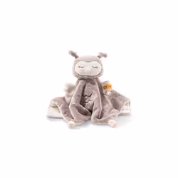 Steiff Soft Cuddly Friends Ollie Owl Comforter, Rose Brown/Cream, 26 cm