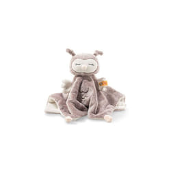 Steiff Soft Cuddly Friends Ollie Owl Comforter, Rose Brown/Cream, 26 cm