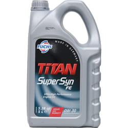 Fuchs Titan Supersyn FE 0W-30 5l Engine oil 601425356 HONDA: CIVIC 8 Hatchback, CIVIC 9, CIVIC 7 Hatchback, RENAULT: Clio 4, CLIO 3, TRAFIC 2 Kasten