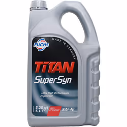 Engine oil; FUCHS; TITAN Supersyn; 5W-40 5; for VOLKSWAGEN, AUDI, MERCEDES-BENZ, SKODA, RENAULT
