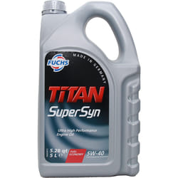 Fuchs Titan Supersyn 5W-40 5l Engine oil 600930820 VOLKSWAGEN: Golf 5, Golf 7, Polo V Hatchback, AUDI: A6 C7 Avant, A6 C7 Saloon, A4 B9 Saloon