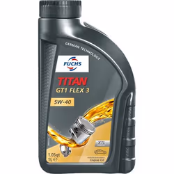 Engine oil; FUCHS; TITAN GT1 Flex 3; 5W-40 1; for VOLKSWAGEN, BMW, MERCEDES-BENZ, AUDI, VAUXHALL