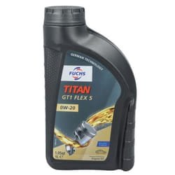 Fuchs Titan GT1 Flex 5 0W-20 1l Engine oil 602007742 FORD: FIESTA 6, Transit Custom V362 Van, FOCUS 3, BMW: 3 Saloon, 5 Saloon, 1 Hatchback