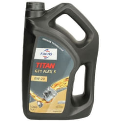 Fuchs Titan GT1 Flex 5 0W-20 5l Engine oil 602008138 FORD: FIESTA 6, Transit Custom V362 Van, FOCUS 3, BMW: 3 Saloon, 5 Saloon, 1 Hatchback