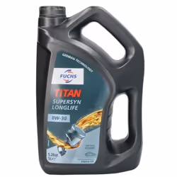 Engine oil; FUCHS; Titan Supersyn Longlife; 0W-30 5; for VOLKSWAGEN, MERCEDES-BENZ, AUDI, SKODA, HONDA