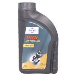 Transmission Oil; FUCHS; Titan Sintofluid; 75W-80 1; for VOLKSWAGEN, MERCEDES-BENZ, PEUGEOT, HYUNDAI, CITROËN
