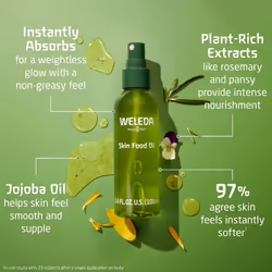 Weleda Skin Food Ultra-Light Dry Oil  3.4 Fluid Ounces  Plant-Rich Formula with Vitamin-Rich Oils and Extracts of Pansy and Chamomile
