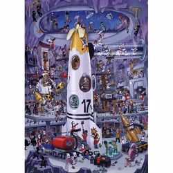 Heye Rocket Launch Jigsaw puzzle 1000 pc(s) Comics