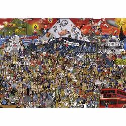 Heye British Music History Jigsaw puzzle 2000 pc(s) Comics