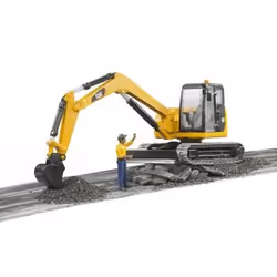BRUDER Cat Mini Excavator with worker - Additional view 4
