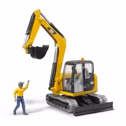 BRUDER Cat Mini Excavator with worker - Additional view 7
