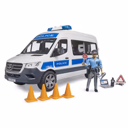 BRUDER MB Sprinter Police emergency vehicle with Light & Sound Module