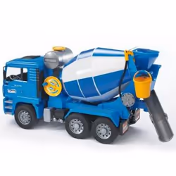 BRUDER MAN TGA Cement mixer, 4 yr(s), Blue, White