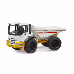 BRUDER Dumper, Dump truck, 2 yr(s), Acrylonitrile butadiene styrene (ABS), White, Yellow